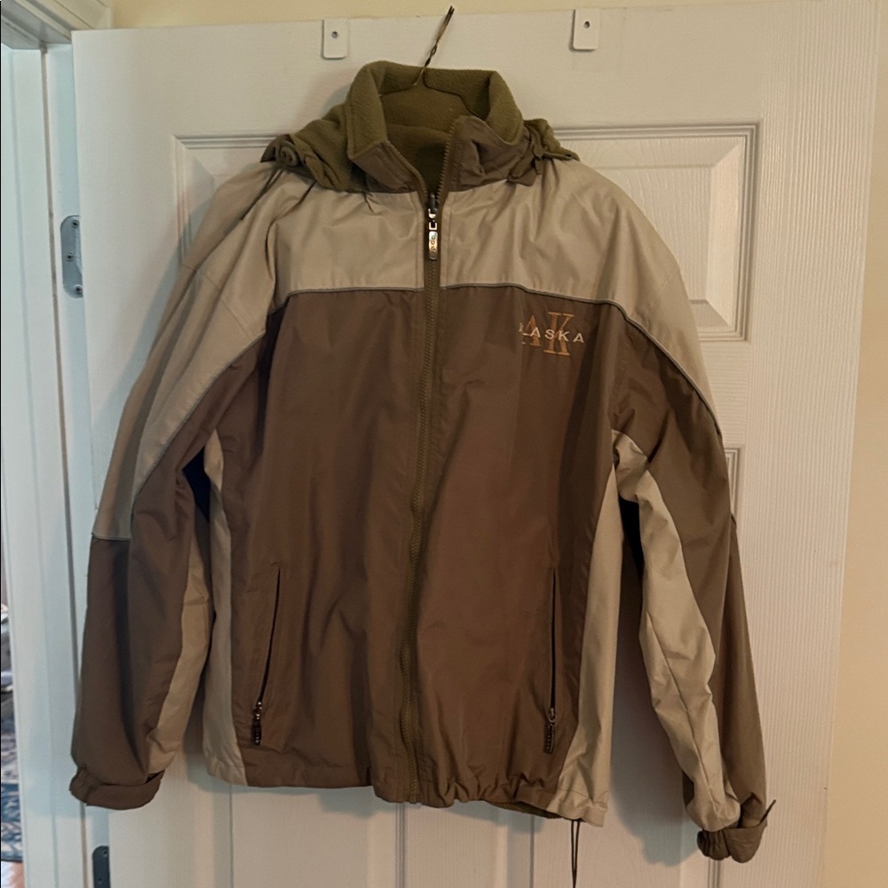 Alaska Olive Green and Tan Jacket